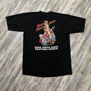Vintage 2002 Daytona Bike Week Bad Boys Toys Tee XL All Sport